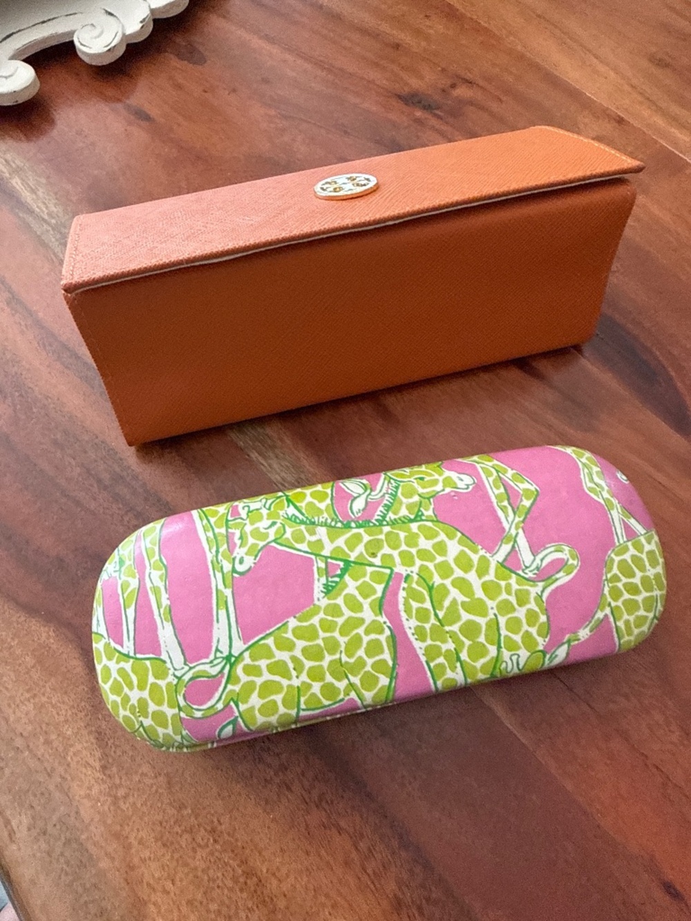 Tory Burch and Lilly Pulitzer eye wear cases